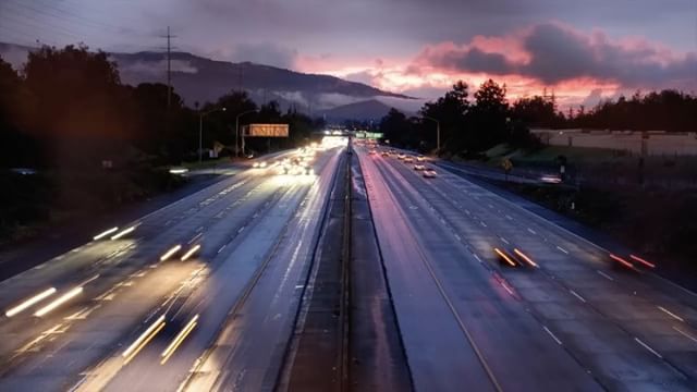 Highway overpass timelapse
