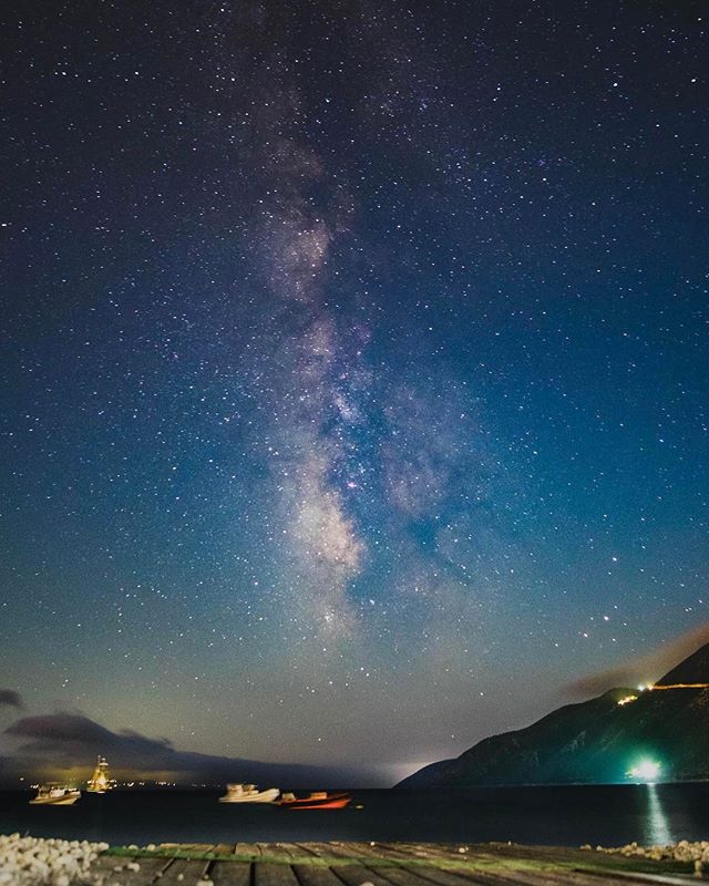 The Milky Way as seen from Vassiliki Beach, Greece