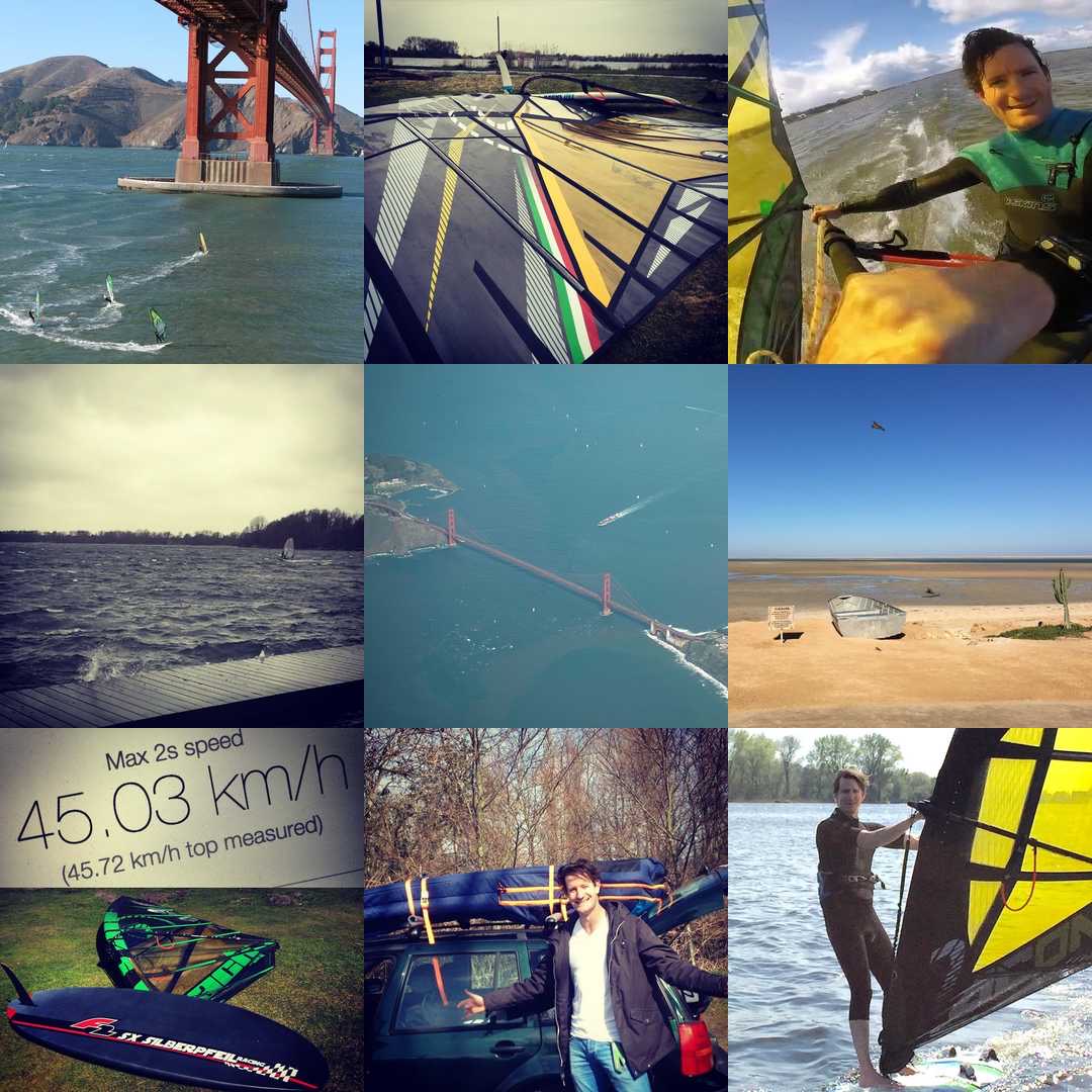 My year in 9 shots. Windsurfing, travel, sun. Best enjoyed with friends. On to 2017!
